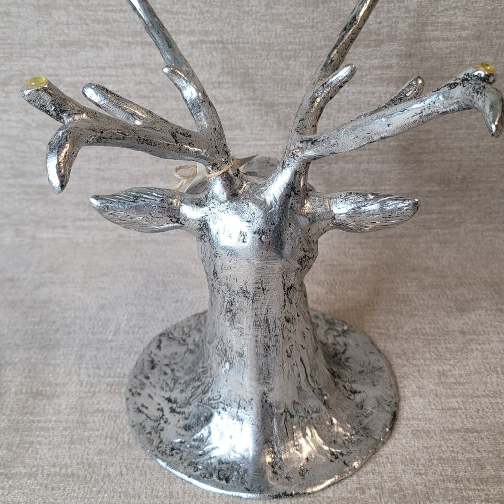 RARE Pottery Barn Stag Deer Head Platter Base Stand 12 1/2 x 9 1/2" NEW w Tags - Picture 12 of 12